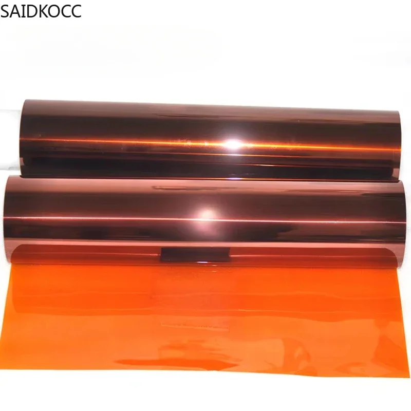 SAIDKOCC 100um Polyimide film bias thick insulating film gasket punching substrate PI dark brown PI sheet diaphragm