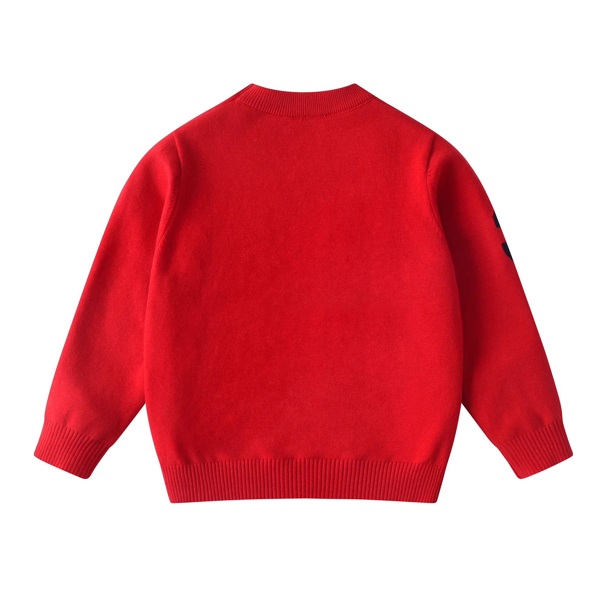 سويت شيرت للأطفال - بلوفر قطني ناعم بأكمام طويلة ورقبة مستديرة للأطفال الأولاد والبنات (نمط الخريف والشتاء)