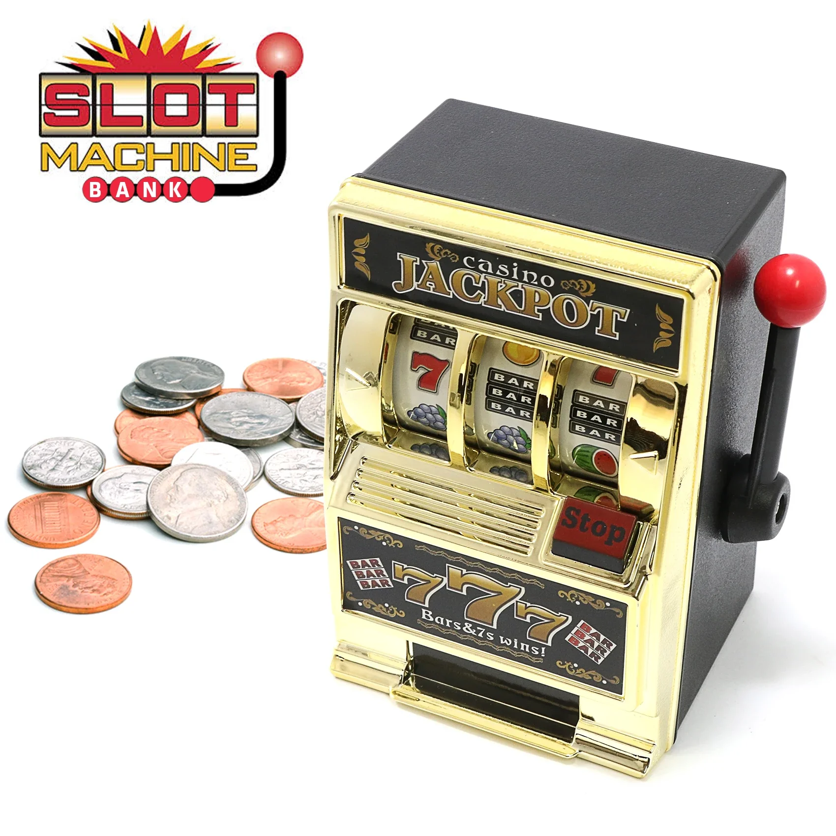 Slot Machine da tavolo in stile Las Vegas, macchina meccanica per frutta, salvadanaio, salvadanaio, Slot Machine per Jackpot del casinò, modello