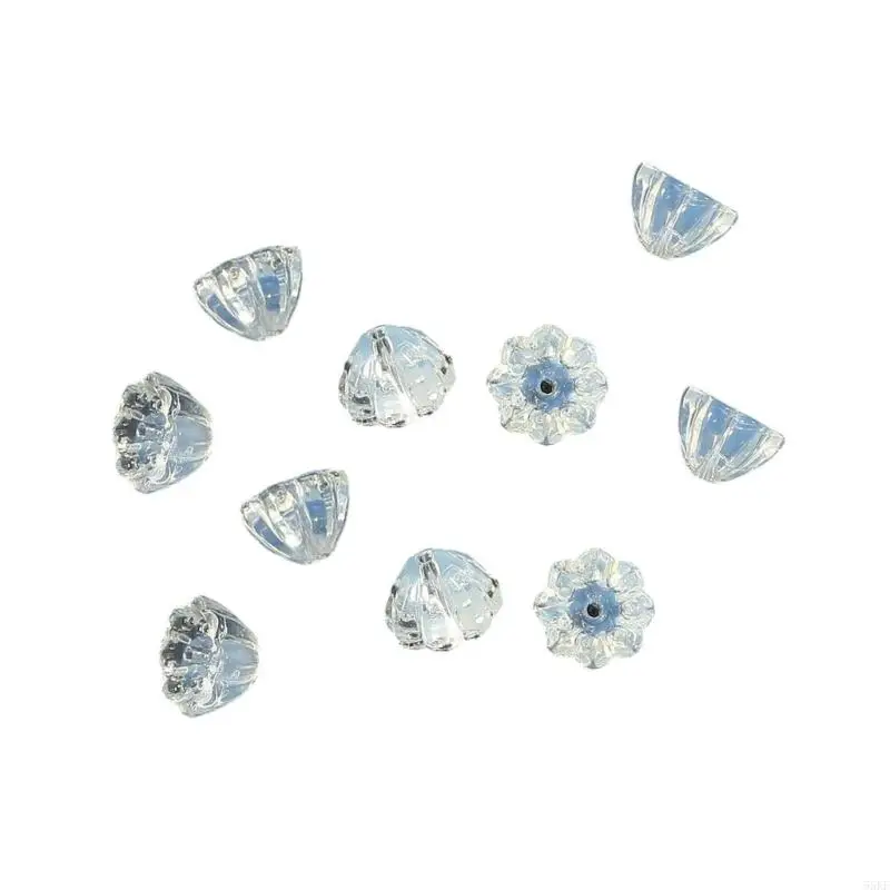 Flower Hair Accessory Supply Set 10 Count for Handmade Hairpin Use, Repeat Work, Hanging Trim Styling, and Project Use 55KF