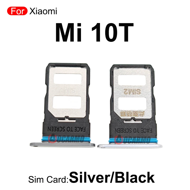 For Xiaomi 10 Pro 10T Mi 10Pro 10t SIM Card Sim Tray Holder Adapter Socket Replacement Parts