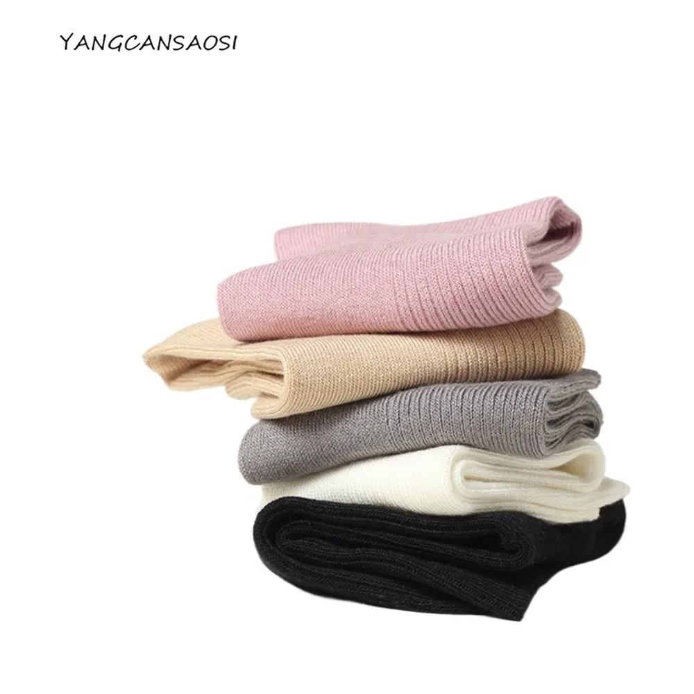 Autumn/Winter Natural Mulberry Silk Warm Sweat Absorbing Thickened Women's Comfortable Breathable Middle Tube Multicolored Socks