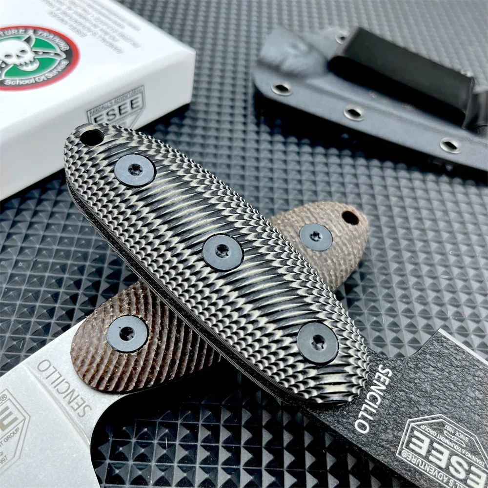 ESEE S Coltello a lama dritta Coltello tattico da esterno Coltello da sopravvivenza da campeggio EDC di alta qualità Lama D2 Manico G10 con fodero Kydex