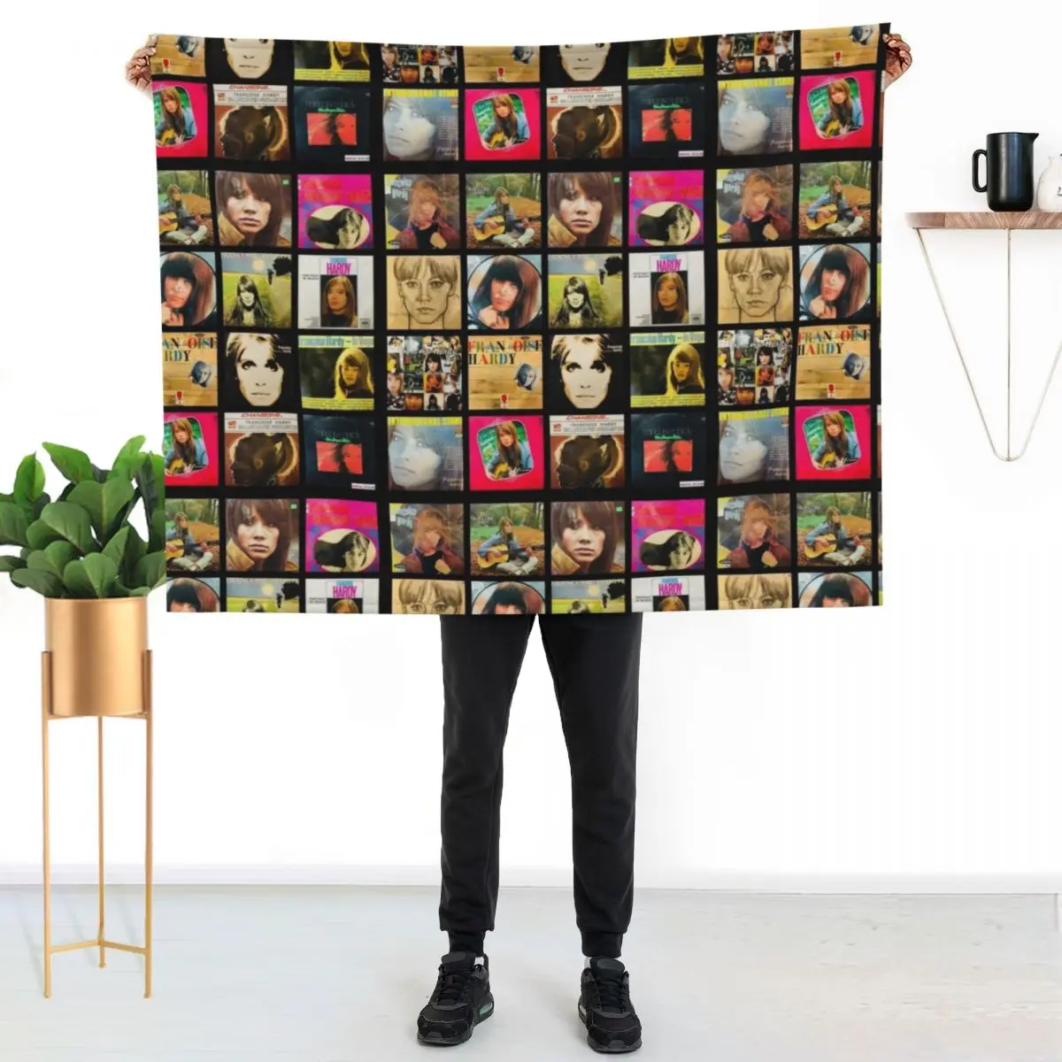 

Franoise Hardy - Albums Throw Blanket All Season Soft Lightweight Blanket for Home