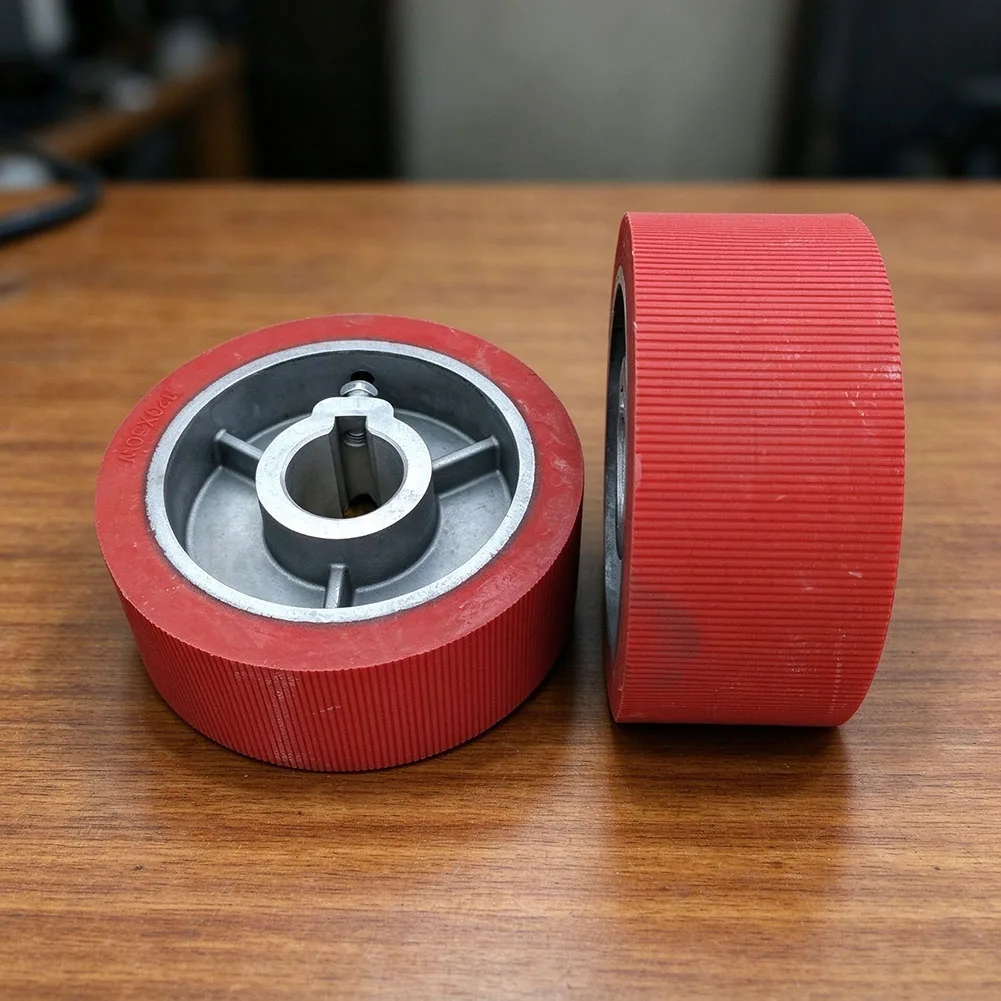 Wood Planer Pressure Feed Roller Four-Sided Design for Integration with Conventional Planer Feed Assemblies and Shafts