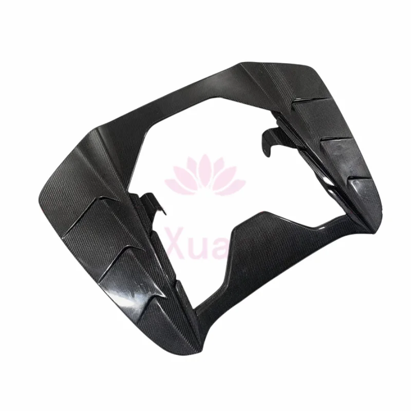 Suitable 09-18 for Ferrari 458 modified M-type carbon fiber rear engine hood transparent tailgate body kit