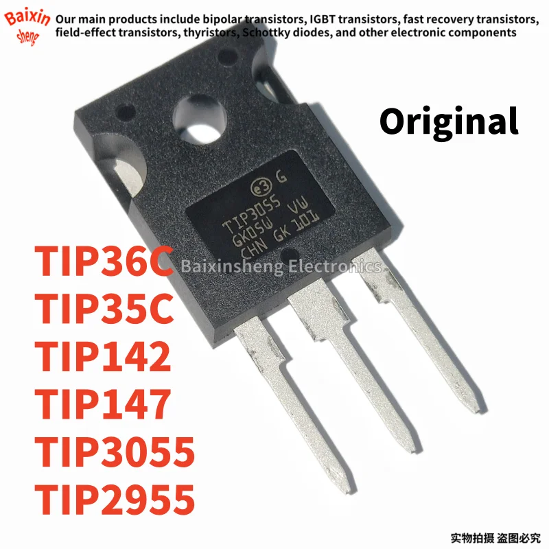 10PCS NEW Original TIP TIP142 142 TIP147 147 TIP2955 2955 TIP3055 3055 TIP35C 35C TIP36C 36C TO-247 Darlington transistor