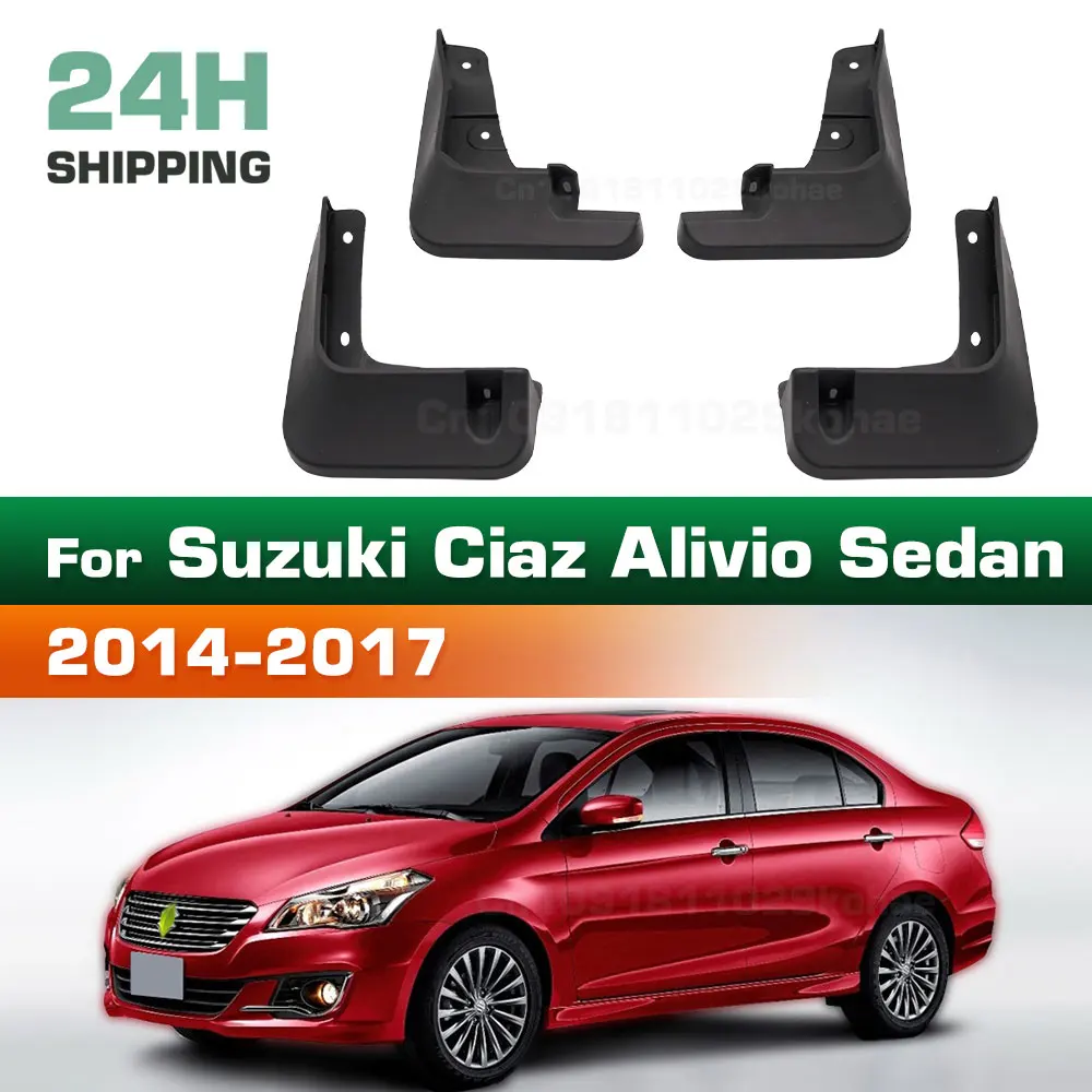 For Suzuki Ciaz / Alivio Sedan 2014 2015 2016 2017 Fender Mudguard Mud Flaps Guard Splash Flap Mudguards Car Accessories