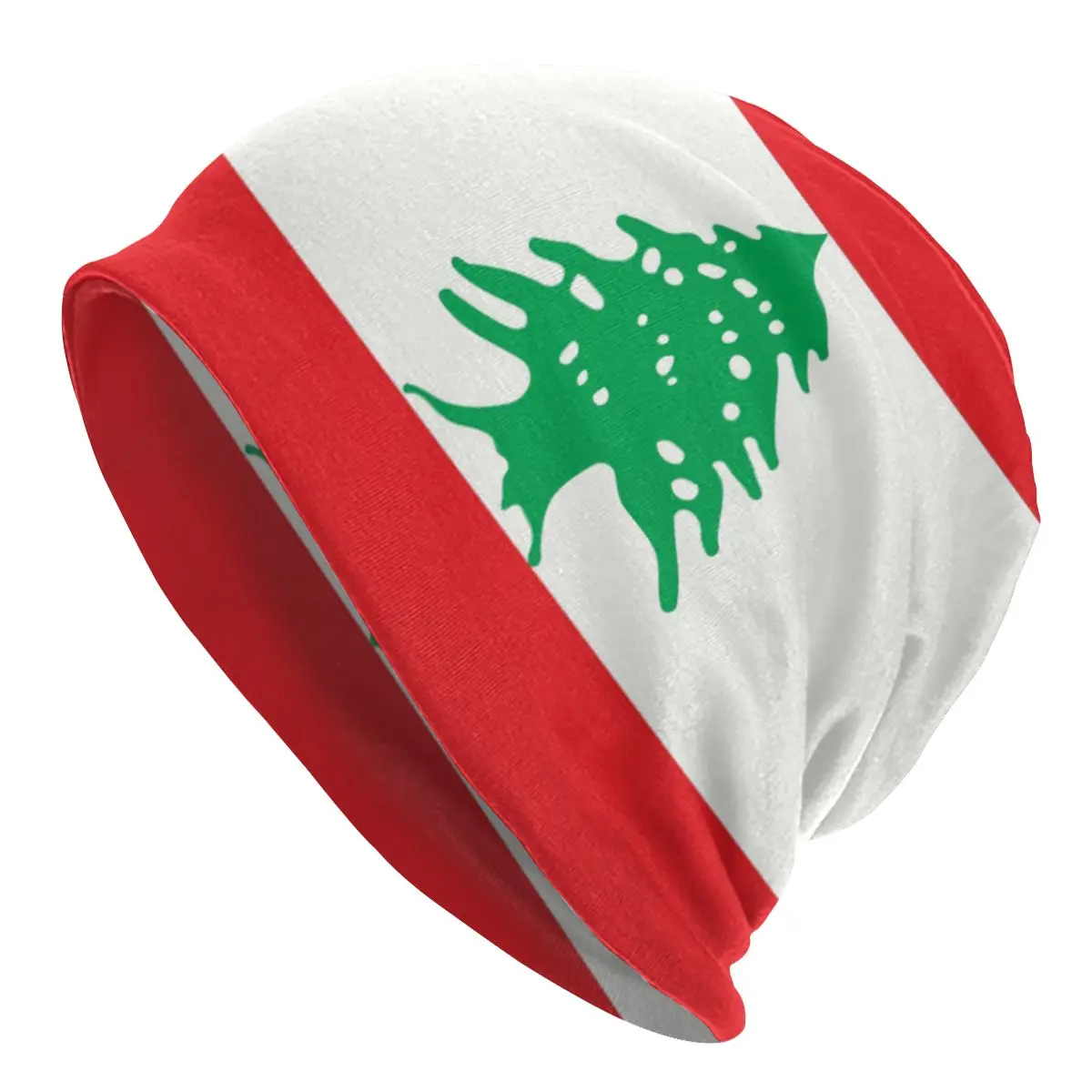 Custom Lebanon Lebanese Flag Beirut Beanie Bonnet Knitted Hat Men Women Fashion Unisex Warm Winter Skullies Beanies Cap