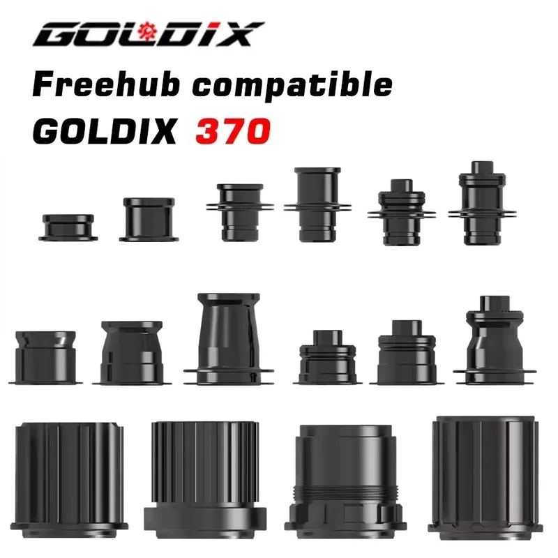 

NEW GOLDIX Freehub 370 Caps MTB Bike Hub Converter Mountain Bike Hub End Cap Adapter QR or THRU Cap Adapter XD Bicycle Parts