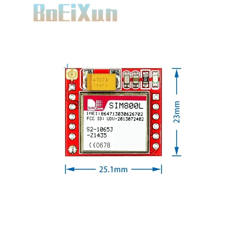 1pcs Smallest SIM800L GPRS GSM Module MicroSIM Card Core BOard Quad-band TTL Serial Port