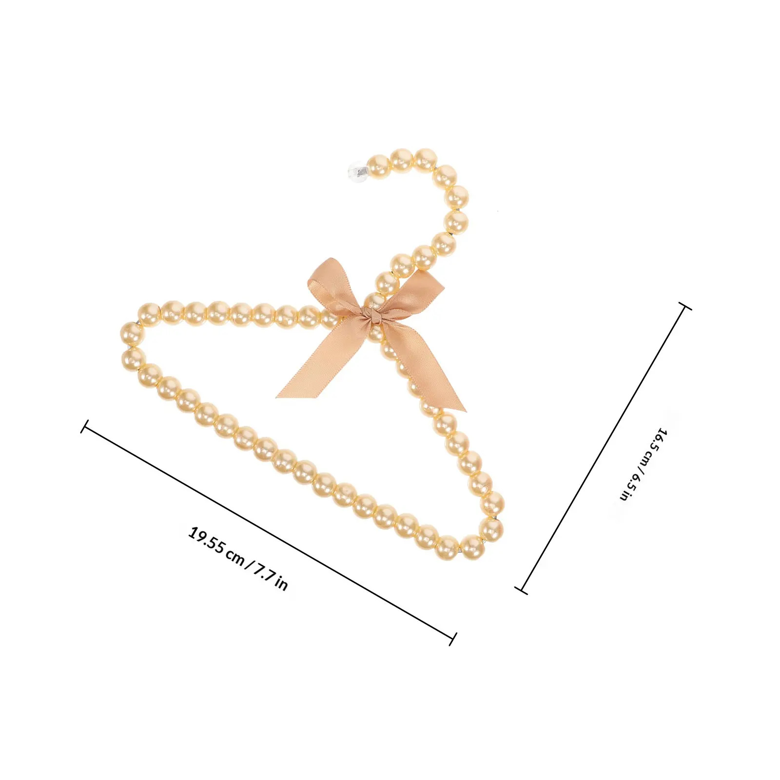 4Pcs Pearl Pet Clothes Hanger Multipurpose Baby Hangers for Nursery Closet Dog Clothes Drying Rack Kids Infant Clothing view 5