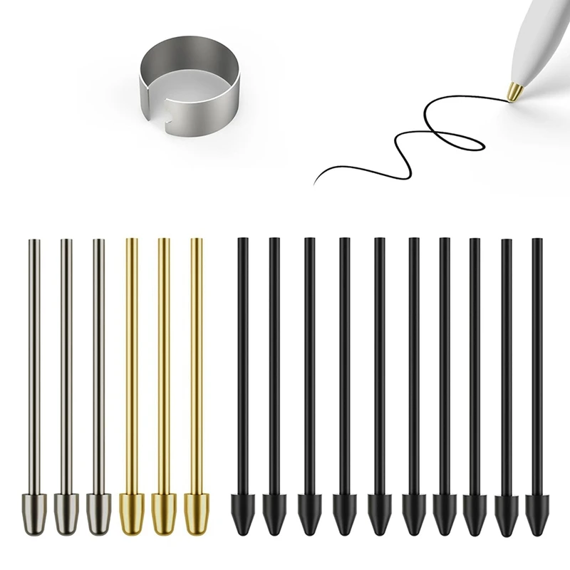 16PCS Marker Pen Stylus Tips For Remarkable 2,Remarkable 2 Pen Tips With Nibs Removal Tool,Metal Tips/Nibs Refill