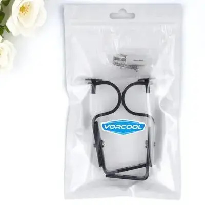 

2Pcs Adjustable Curtain Rod Bracket Screws Wall-Mounted Pole Holders 15-22mm Black Vintage Metal Style House Decor