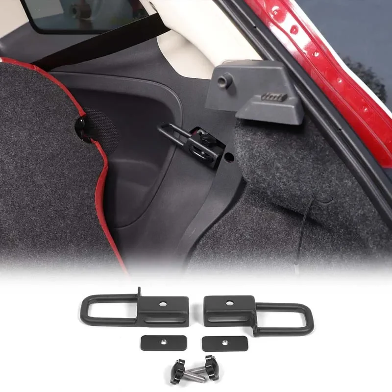 

2Pcs Carbon steel Black For Fiat 500 2007-2015 Car Car Styling Car Rear Seat Back Adjustment Bracket Interior Accessories