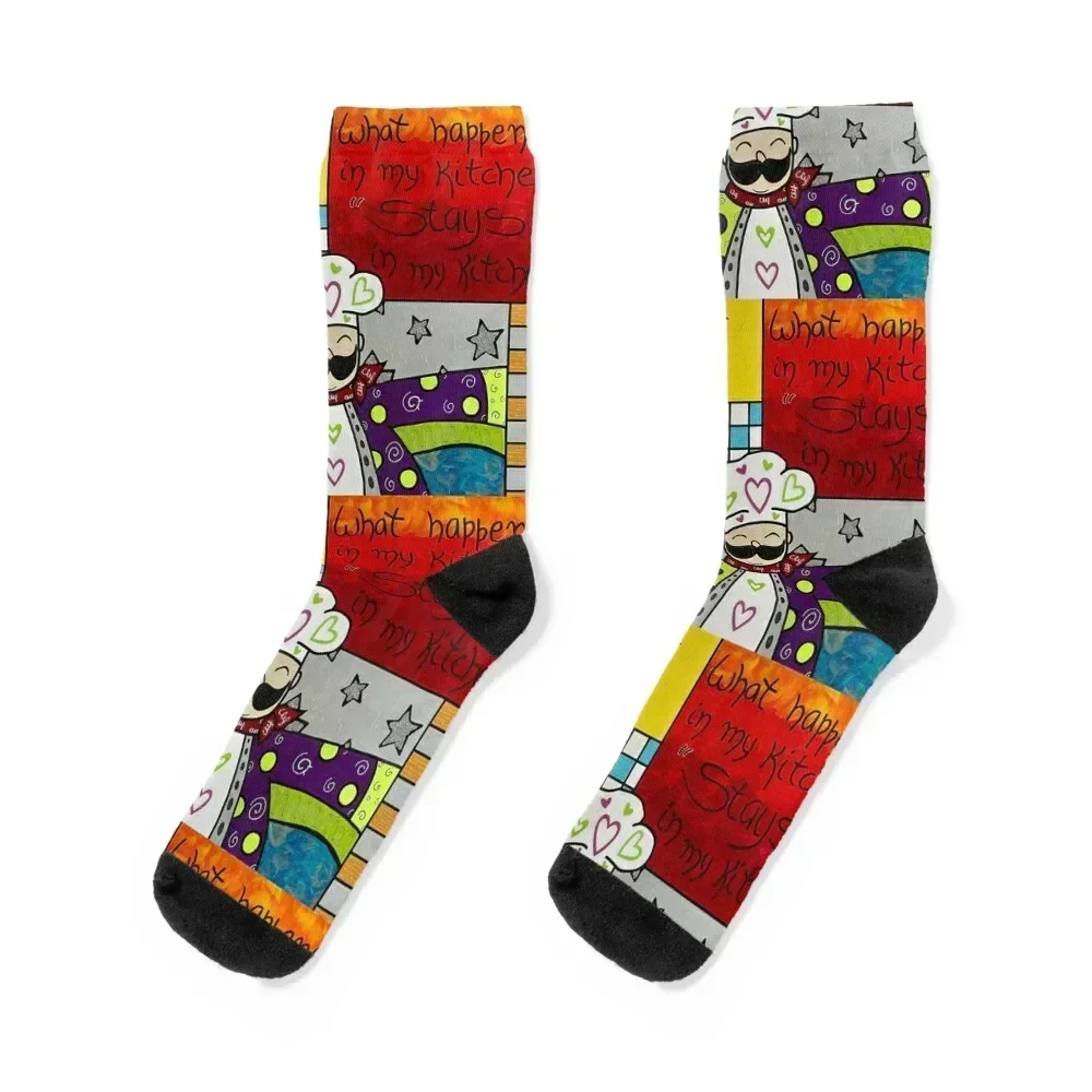 Chef Socks ankle kawaii anti-slip with print Socks Male Women's