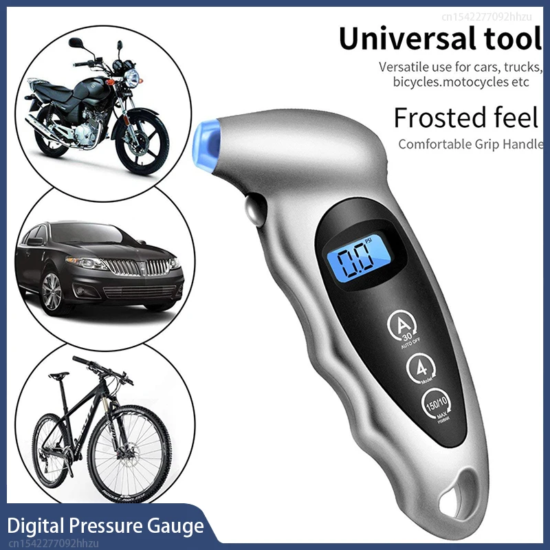 New Digital Tire Pressure Gauge 0-150 PSI Backlight High-precision Car Barometers Tester Gauge Air Pressure Meter LCD Display