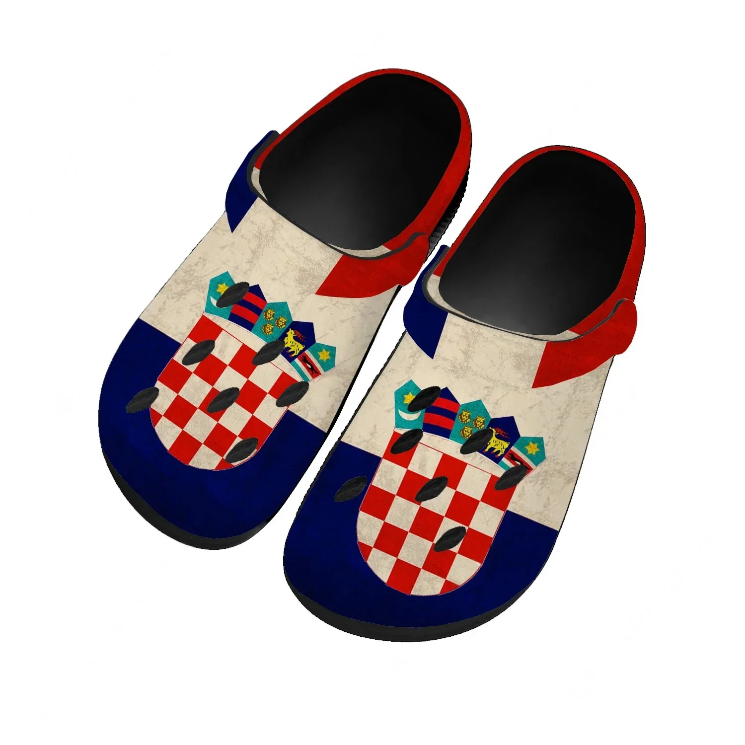 Croatia National Flag Water Shoes Men Women Comfortable Home Garden Clogs Customizd Sandals Beach Breathable Hole Slippers