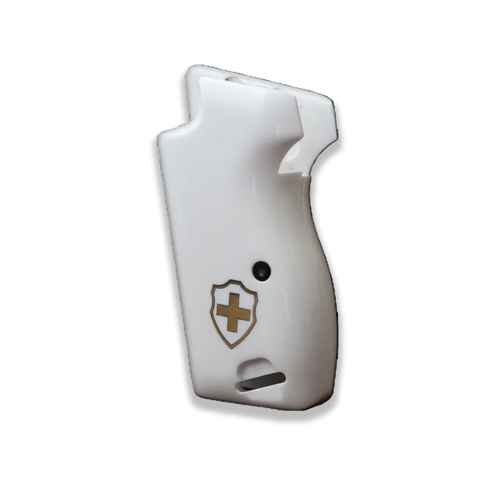 KSD Brand SIG P210-1/-4 /-5/-6/MIN M49 With Lanyard Ring White acrylic Compatible Grip