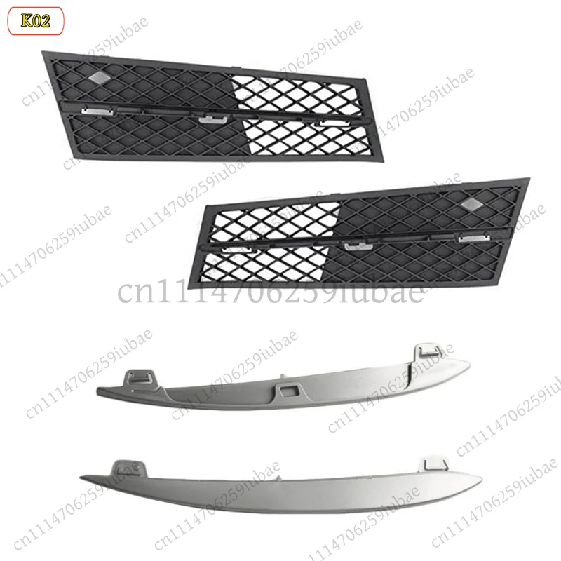 BK_Front Lower Bumper Grille Chrome Trim Cover For F10 F11 F18 2010‑2013 OE 51117200699 51117200700 Auto Spare Parts
