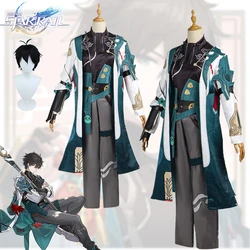 Dan Heng Cosplay Game Honkai Star Rail Dan Heng Cosplay Lmbibitor Lunae Costume Wig Handsome Halloween Party Uniform for Men