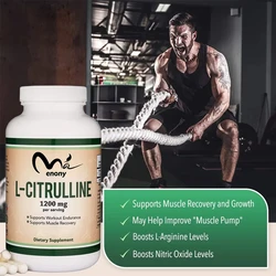 L-citrulline capsules, 1200mg per serving, 60 capsules, monthly supplement, nitric oxide booster, muscle recovery supplement