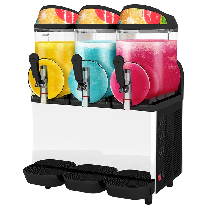 

Snow melting machine Beverage machine Three-cylinder commercial automatic self-service slush cold drink smoothie machine Juice