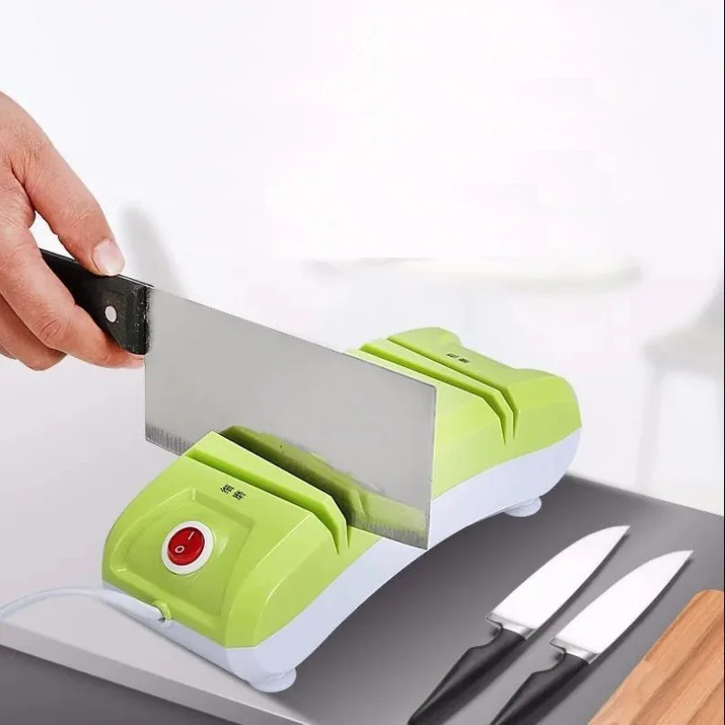 Electric Knife Sharpener, 2Stage Knife Sharpener Electric for Home,Multifunctional Knives Scissors Sharpening Machine Protection