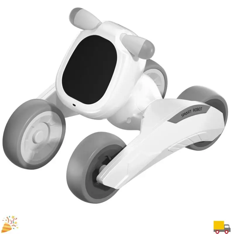 Programme pour animaux de compagnie Robot chien RC Robot danse interactif RC Robot chiot commande vocale cadeau Intelligent pour les enfants bleu