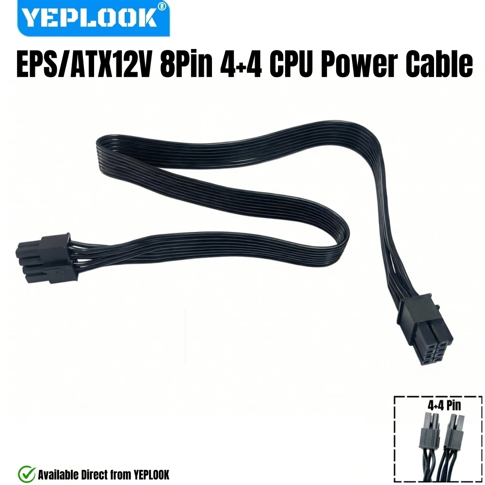 

YEPLOOK 60CM CPU Power Cable EPS12V/ATX12V 8Pin 4+4Pin for Corsair CX750, CX650, CX600, CX550, CX500, CX450, CX430 Modular Power