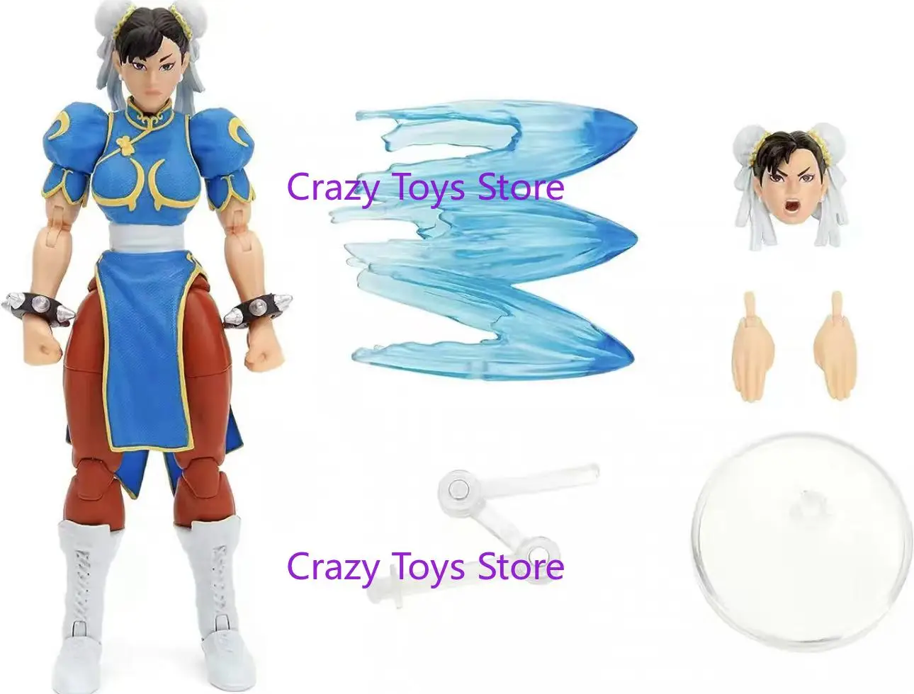 Em estoque jada brinquedos 1/12 escala clássico jogo de rua guerreiro feminino azul vermelho rosa chun-li conjunto completo 6 Polegada modelo de figura de ação