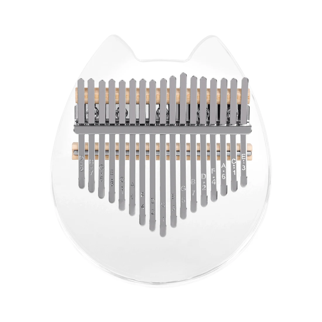 

17 Tone Mini Transparent Crystal Kalimba Thumb Piano Portable Kalimba With Thumb Piano Storage Box Keyboard Instrument