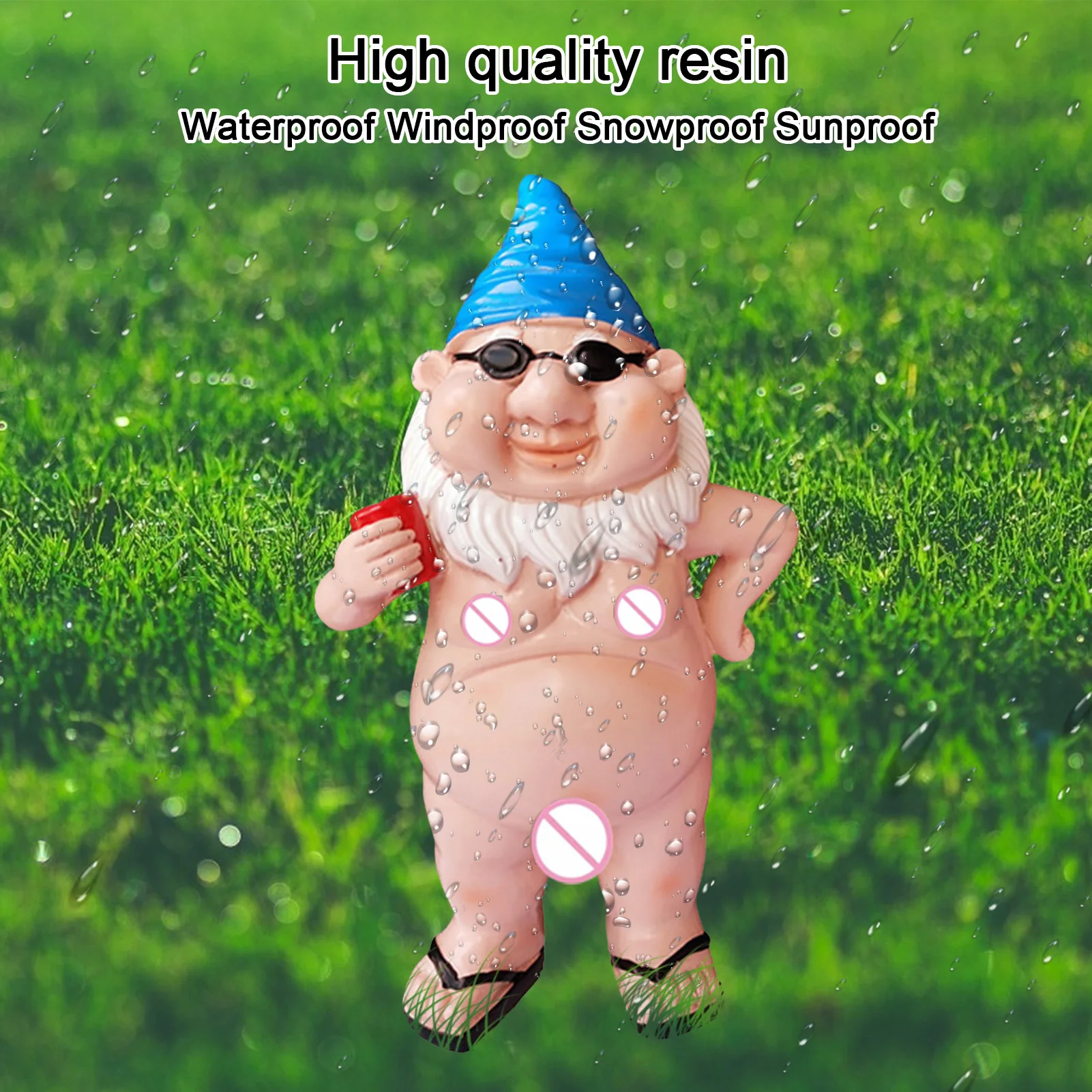 ตลก Garden Gnomes Naughty Garden Gnome รูปปั้นเรซิ่น Garden Gnome รูปปั้น Gnomes Garden ตกแต่ง Garden Gnome Figurine สำหรับ Ou