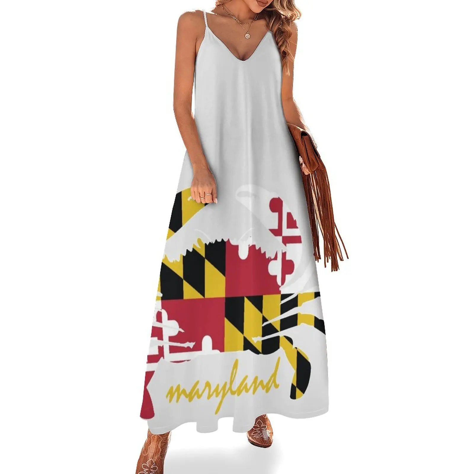 

Maryland Crab Script Sleeveless Dress elegant and pretty women's dresses dresses summer Dress