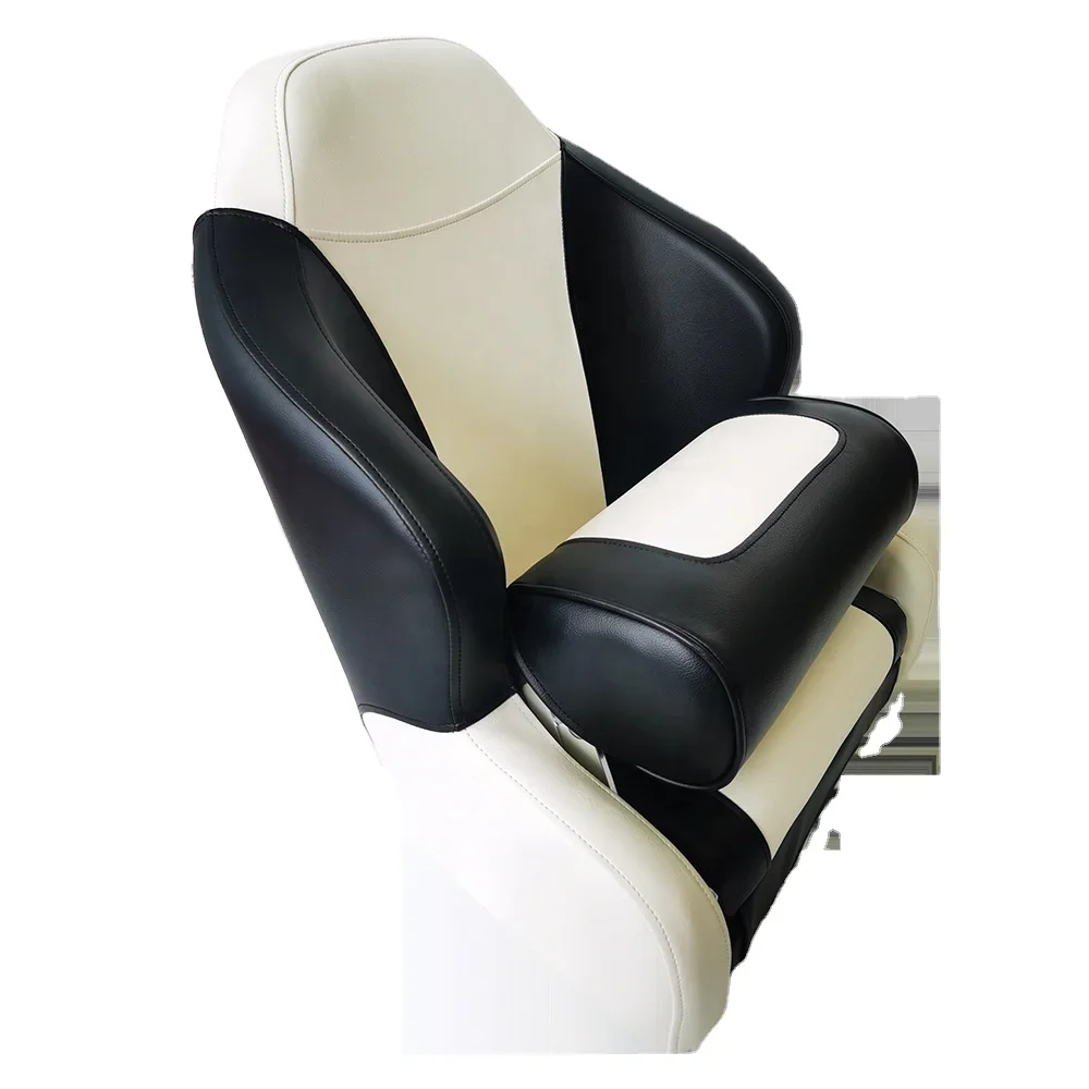 

New Hot Selling Economy Back Fishing Chairs Pontoon Captain Seats Marine Supplier For Boat Accessories Folding Boat Seats