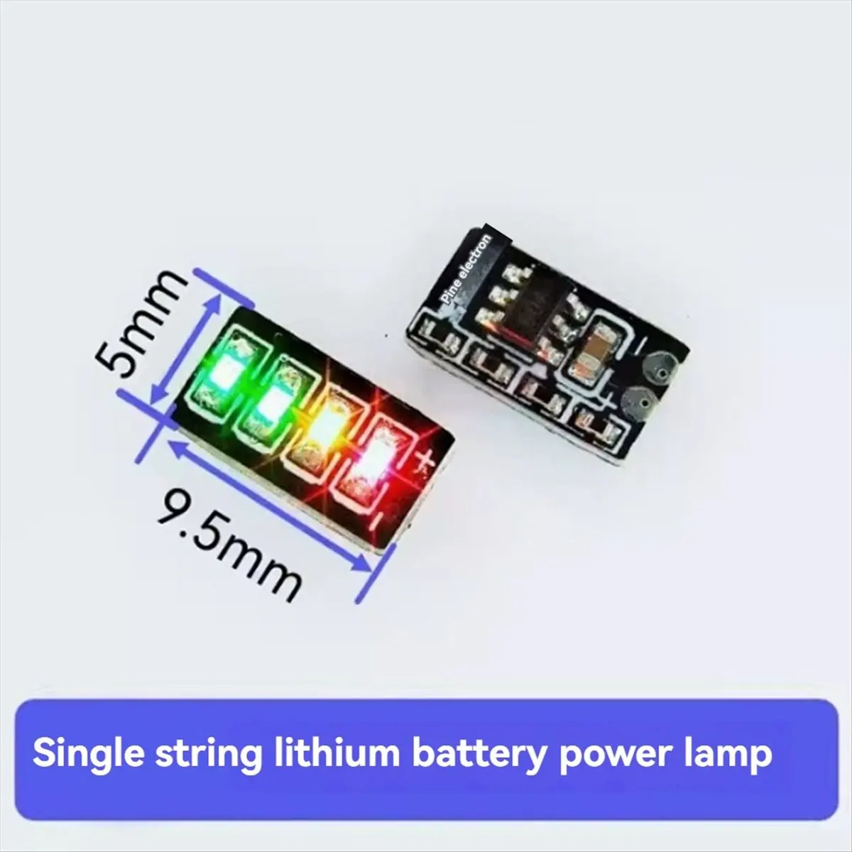 L77A 3.7-4.2V Mini Metering Module 1 Series Ternary Lithium Battery Power Display Led Light