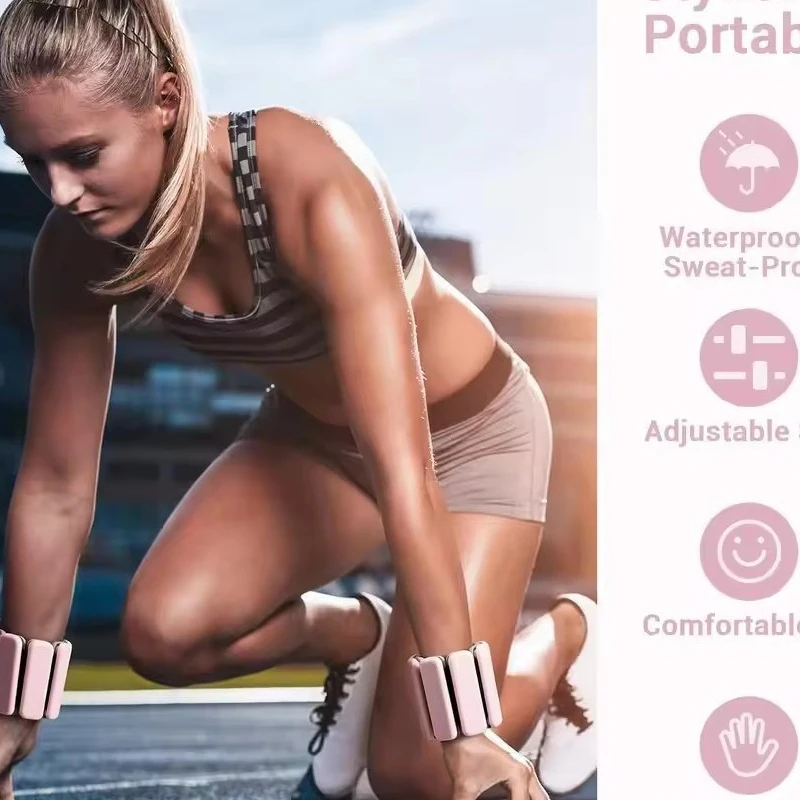 

Регулируемые утяжелители для запястий и лодыжек из силикона и цинкового сплава для пилатеса, фитнеса, йоги, кардио и силовых тренировок