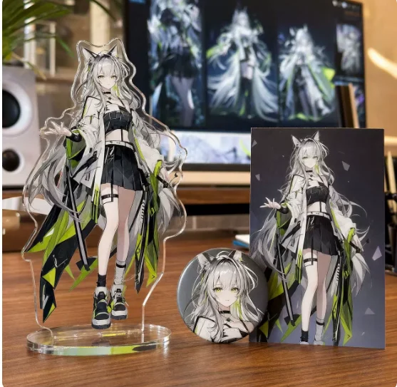 10cm Anime Stand Figure Arknights:Endfield Kal'tsit Acrylic Model Plate Cosplay Collection Desktop Decor Gifts XYZ