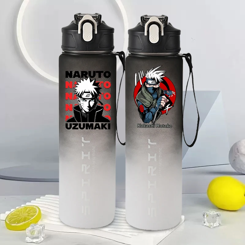 

NARUTO 800ml Large Capacity Water Cups for Men Women Anime Cartoon Printed Cup Students Portable Outdoor Sports Water Bottle