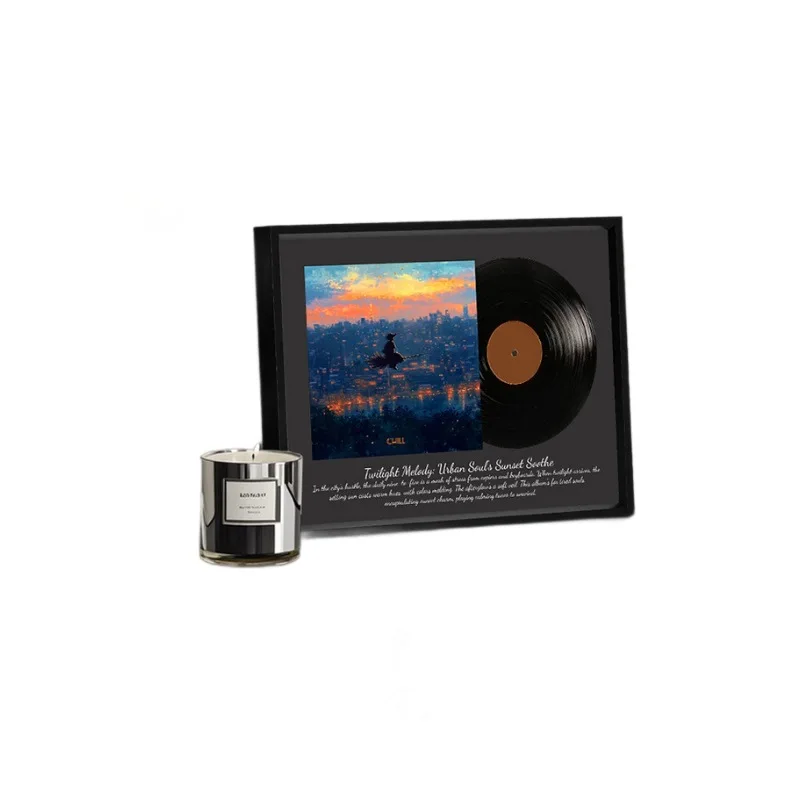 

Internet celebrity Bluetooth audio painting vinyl nostalgic feelings sunset atmosphere outdoor desktop creativity