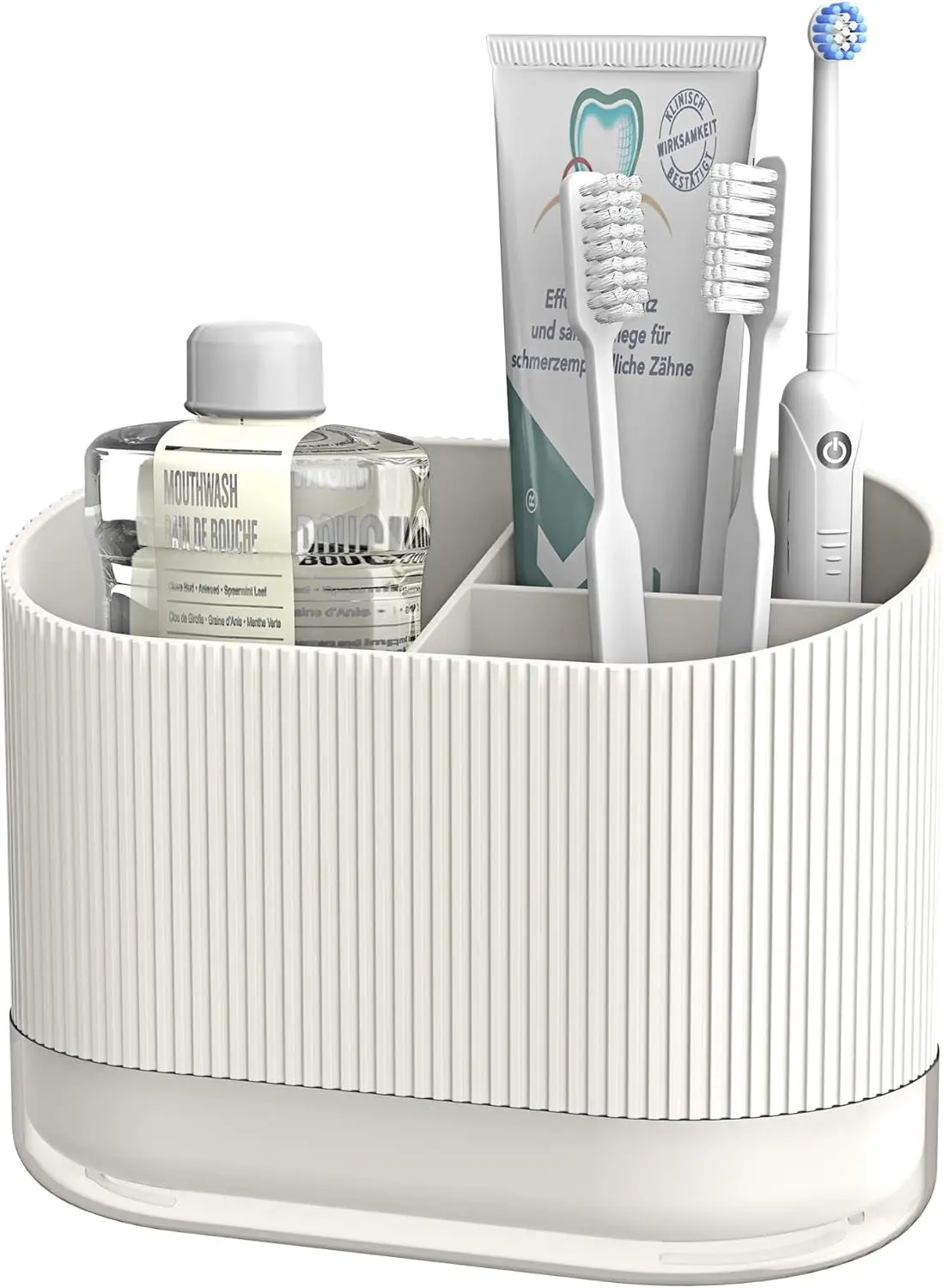 White Shower Toothb… - image