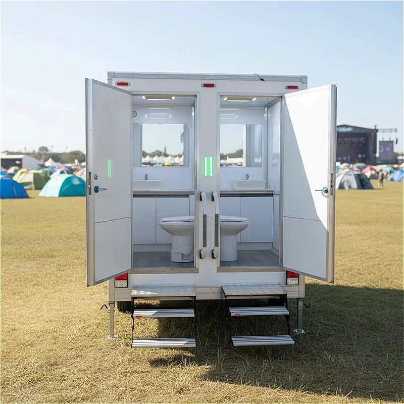 Eco-Friendly Composting Toilet Trailer Zero Pollution Foldable WC Design Customized for Handicapped Outdoor Camping Use