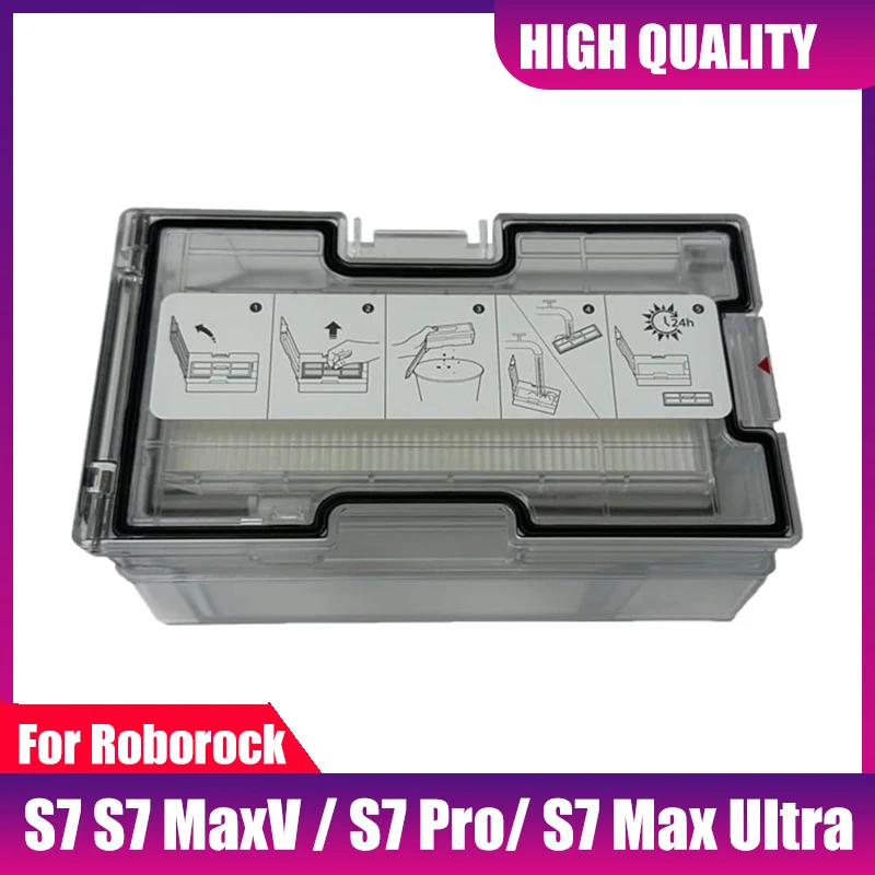 صندوق غبار قطع الغيار متوافق مع ملحقات Roborock S7 MaxV / S7 Pro/ S7 Max Ultra