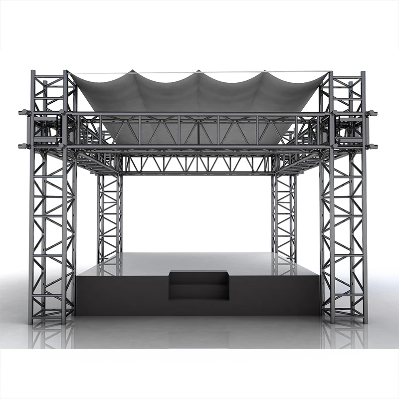 Portable Outdoor Aluminum Alloy Mobile Detachable Stage Platform Foldable Design for Events Concerts Weddings Truss Displays