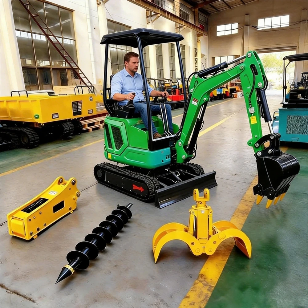 

Mini Excavator 1.2Ton diesel engine Construction 1.5Ton 0.8Ton digger Kubota engine CE EPA Euro 5 Factory direct sale