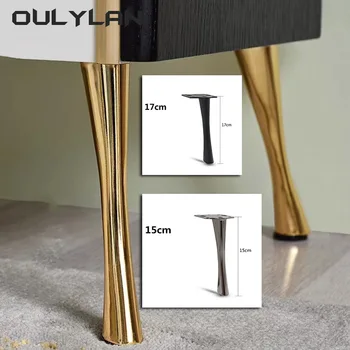 חדש 4 יח 'רגליים ריהוט מתכת רגלי ארון רגליים 15 ס 