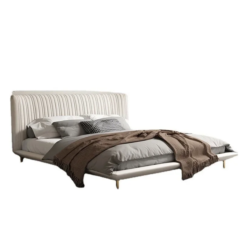 

Light luxury, bedside small apartment 1.8 meters double bed Japanese style, minimalist master bedroom marriage bed