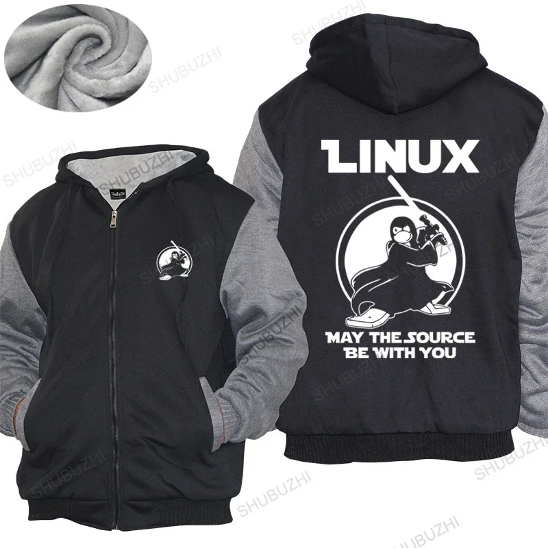 Men Cotton hoodies winter Brand warm coat Men May The Source Be With You thick hoody Programmer Computer Developer Geek Nerd