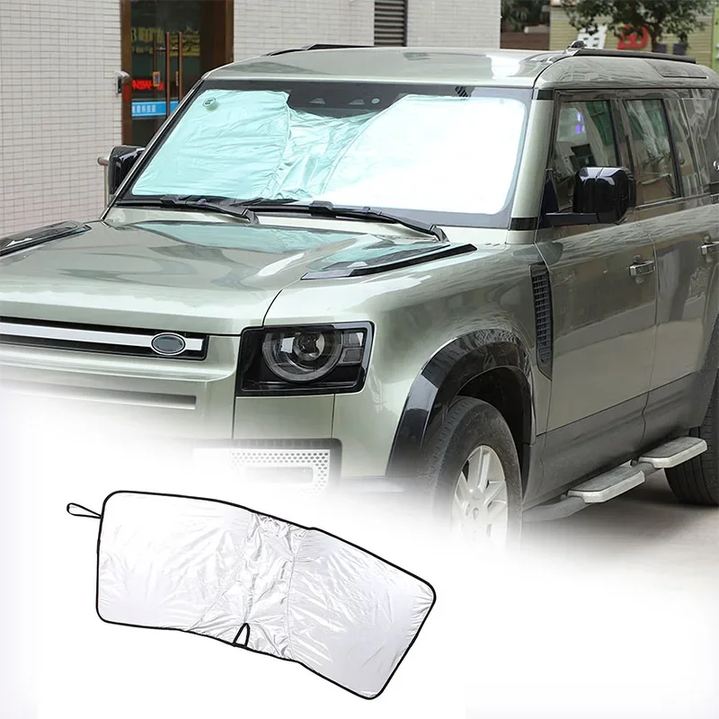 For Land Rover Defender 90 110 130 2004-2025 Interior Accessories Front Glass Sunshade/Summer UV Sunscreen Reflective Sunshade
