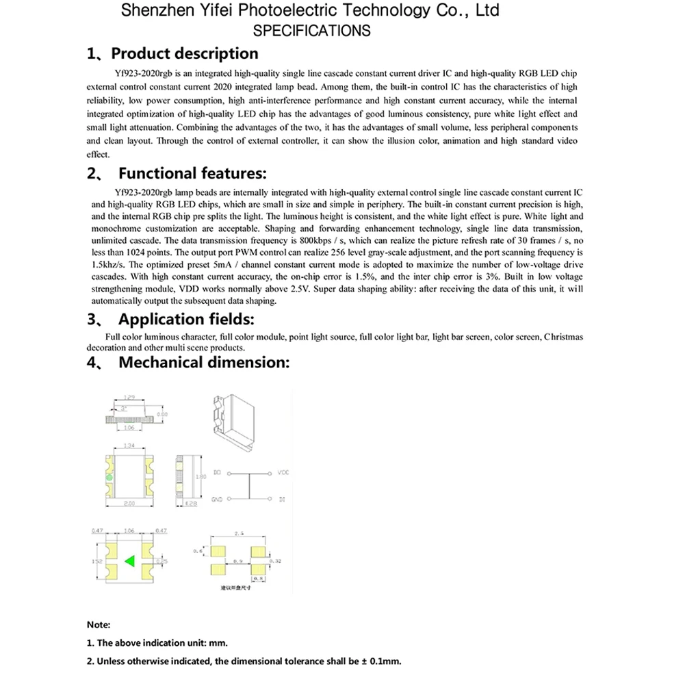 100 قطعة DC5V WS2812 2020 LED رقاقة صغيرة مصلحة الارصاد الجوية عنونة الرقمية RGB كامل اللون LED رقاقة بكسل لشاشة شريط LED